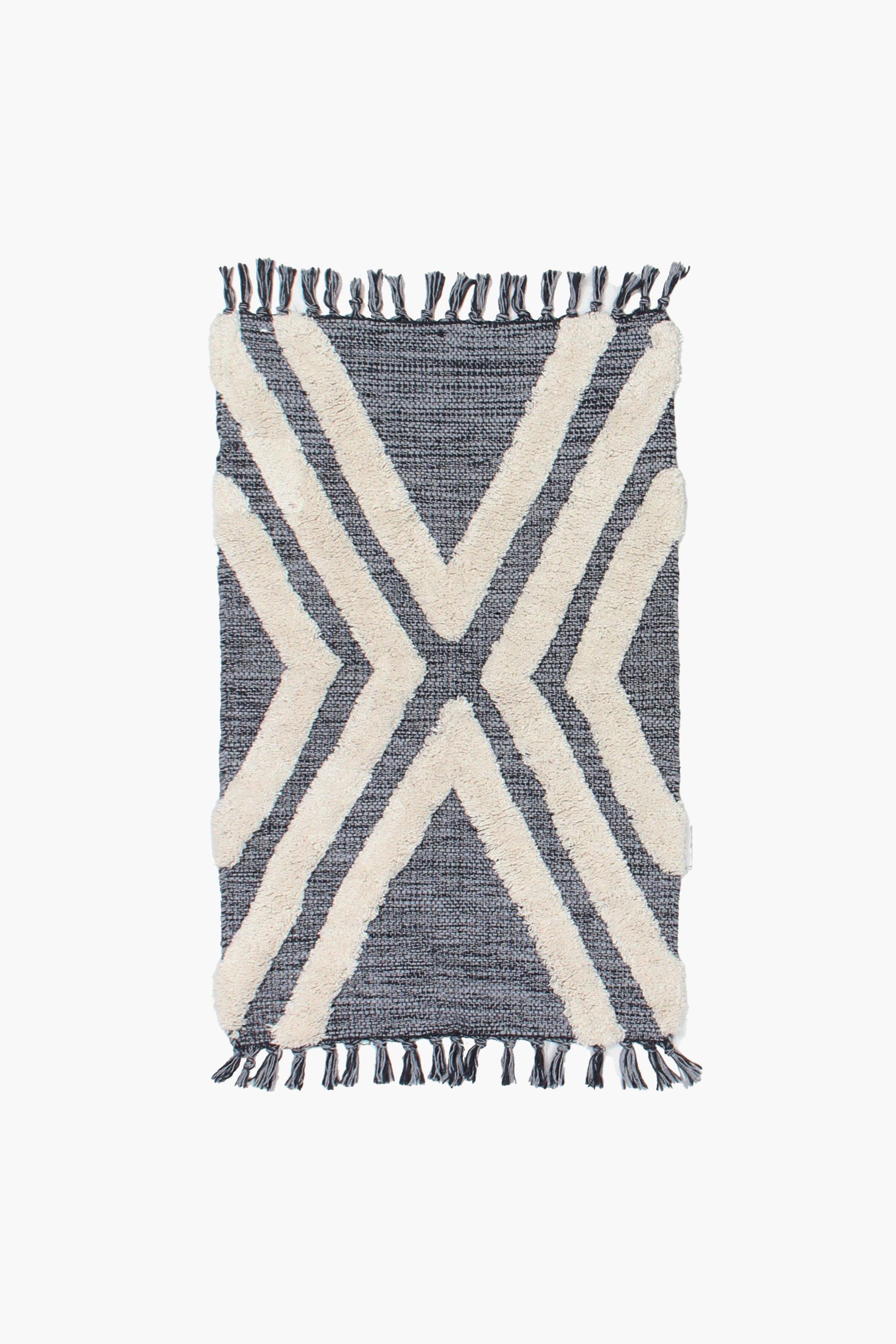 Jacquard Mingle Geometric Rug, 50x80cm
