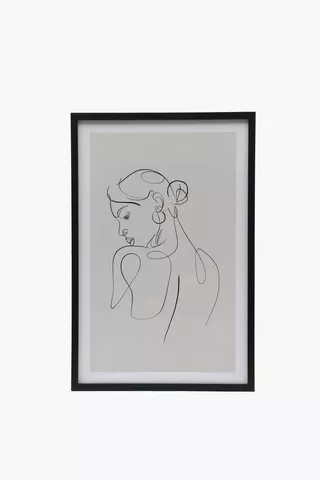 Framed Femme Vector, 40x60cm