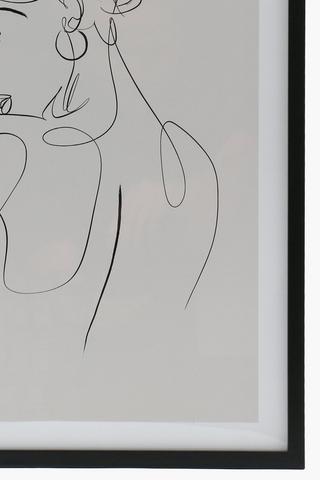 Framed Femme Vector, 40x60cm