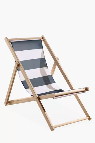Stripe Wood Beach Chair