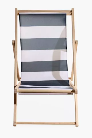 Stripe Wood Beach Chair