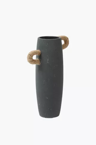 Woven Handle Vase, 35cm