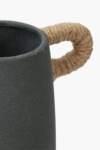 Woven Handle Vase, 35cm