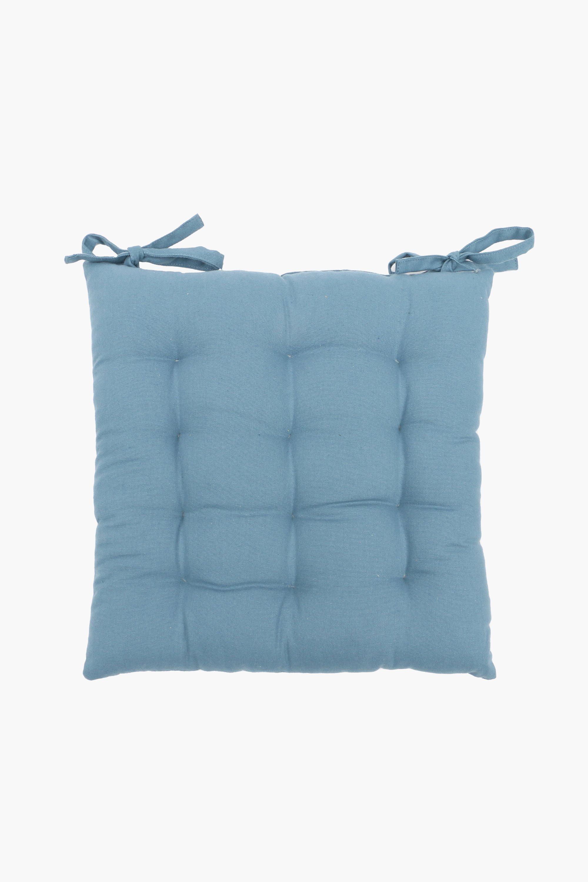 Plain Cotton Chair Pad, 40x40cm