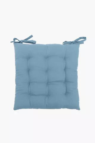 Plain Cotton Chair Pad, 40x40cm