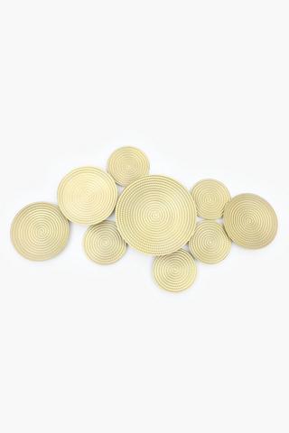 Dimensional Woven Discs, 116x60cm