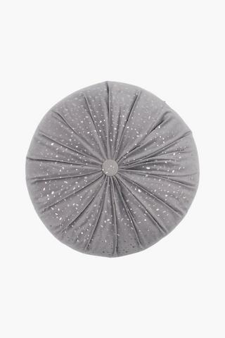 Velvet Glitter Round Scatter Cushion, 50cm