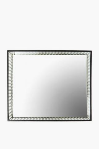 Ribbed Glass Tray, 30x25cm