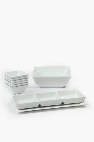 9 Piece Porcelain Serving Ware Set