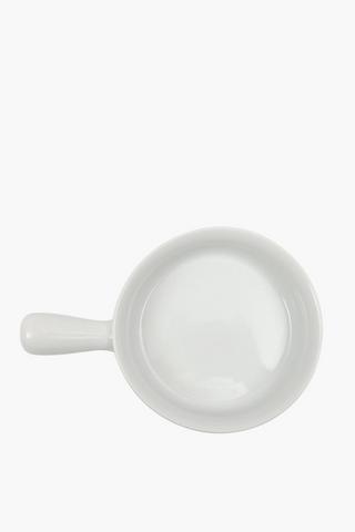 Stoneware Cake Plate With Handle