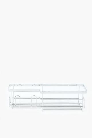 Chrome Shower Caddy Rack, Large, 20x7x13cm