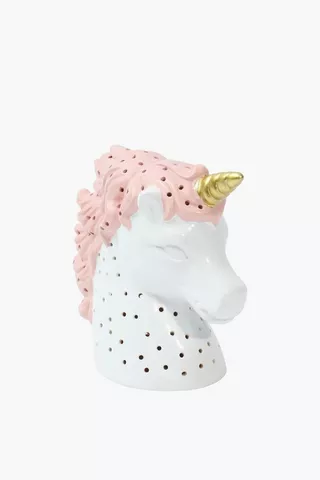 Ceramic Unicorn Cut Out Lamp Set