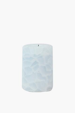 Marble Pillar Candle, 7,5x10cm