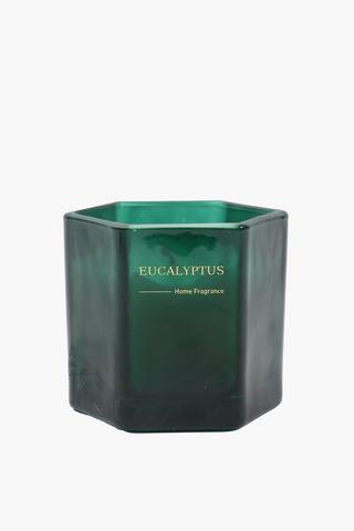 Hex Eucalyptus Candle, 8x8cm