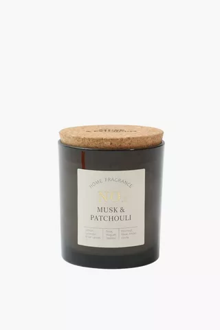 Musk And Patchouli Frosted Candle