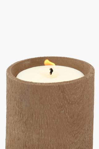 Vanilla Wooden Candle, 10cm