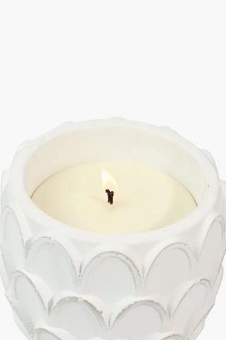 Protea Cement Candle, 11x10cm