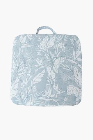 Printed Strelitzia Memory Foam Chair Pad, 40x40cm