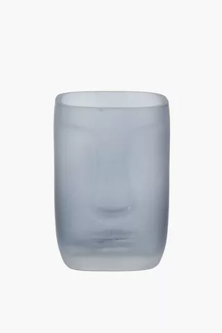 Frost Face Glass Vase, 10x15cm