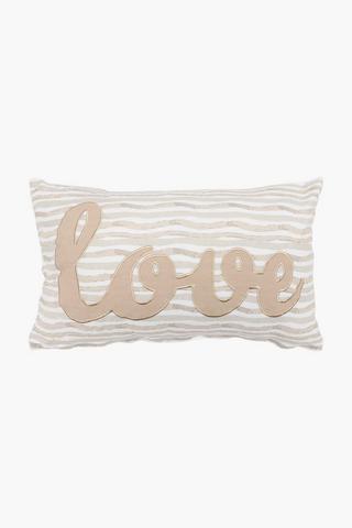 Script Love Scatter Cushion, 30x50cm