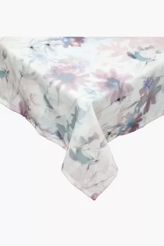 Floral Polyester Tablecloth 180x270cm