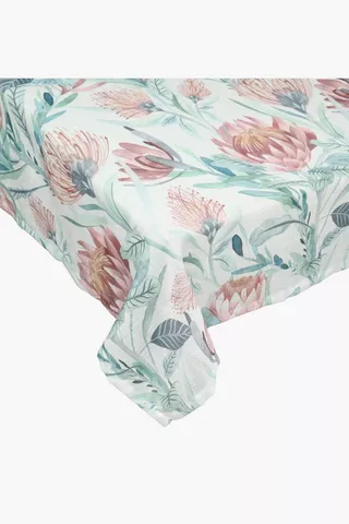 Floral Polyester Tablecloth 135x230cm
