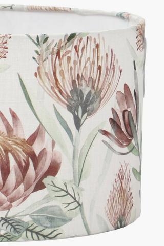 Wild Protea Drum Lampshade, 31x20cm