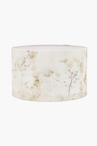 Tropical Leaf Drum Lampshade, 31x20cm