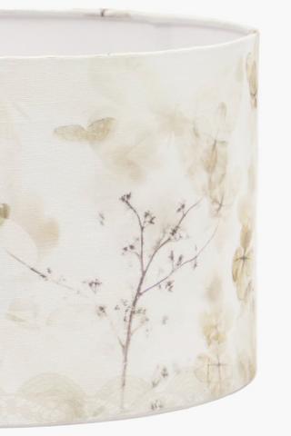 Tropical Leaf Drum Lampshade, 31x20cm