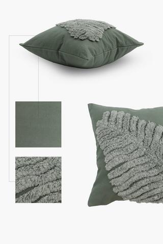 Tufted Leaves Floral Scatter Cushion,40x40cm