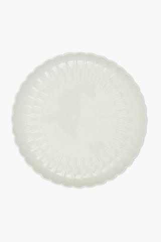 Scallop Porcelain Dinner Plate