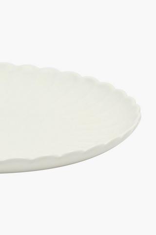 Scallop Porcelain Dinner Plate