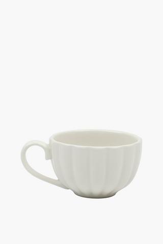 Scallop Porcelain Cup And Saucer Set