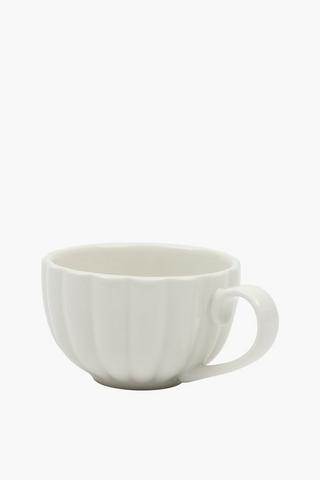 Scallop Porcelain Cup And Saucer Set