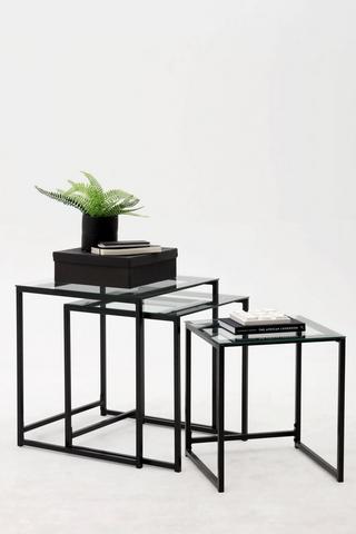 Urban Glass Nested Side Tables