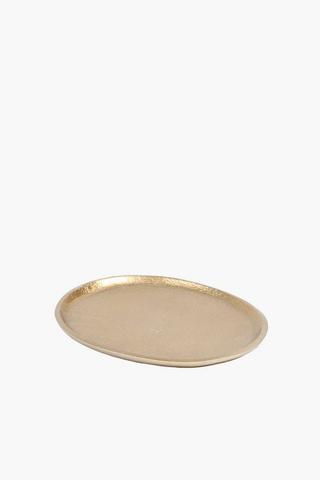 Metallic Candle Plate, 17cm