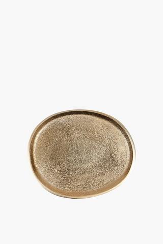 Metallic Candle Plate, 17cm