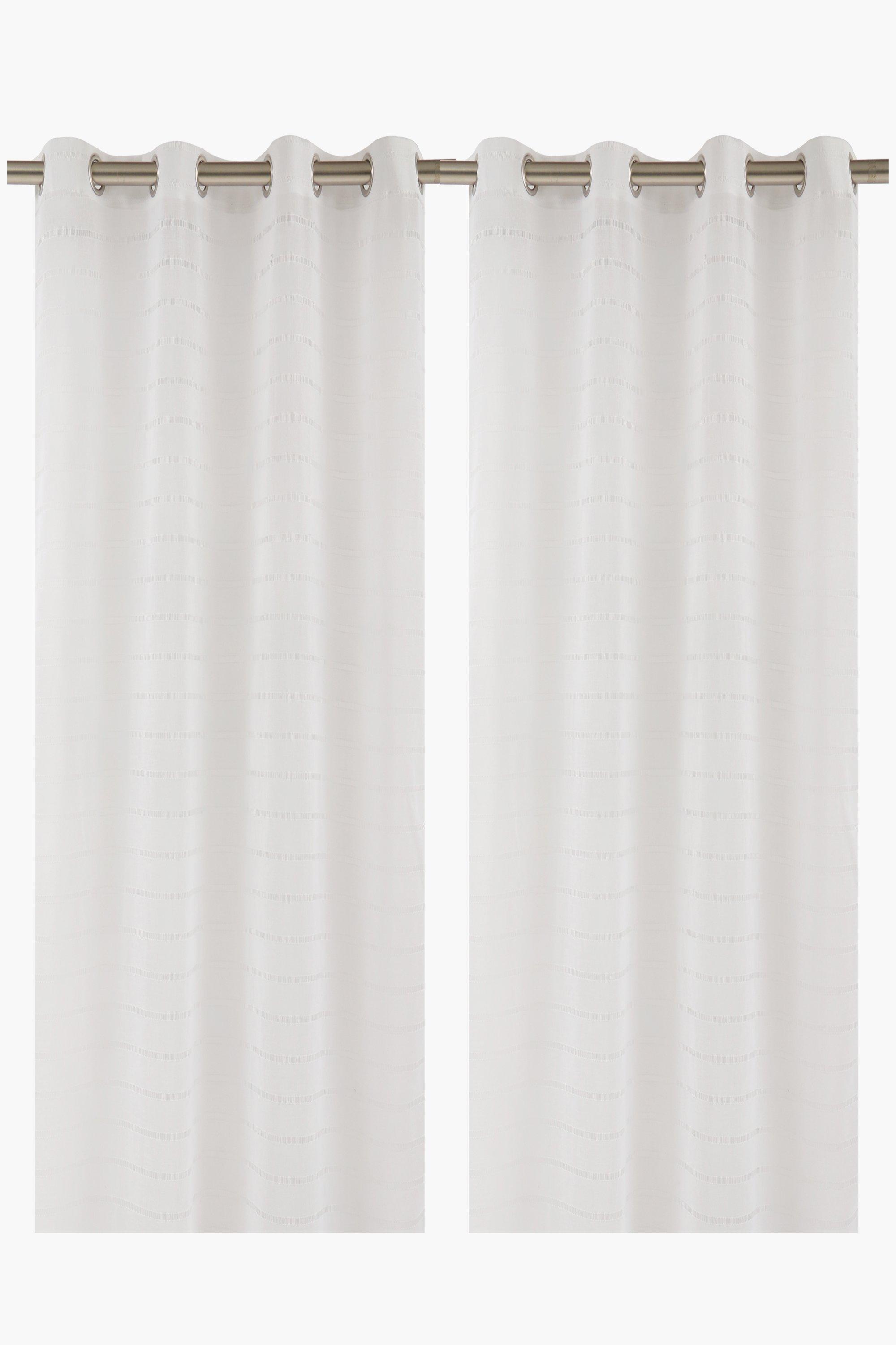2 Pack Farmhouse Eyelet Cafe Curtain, 110x130cm