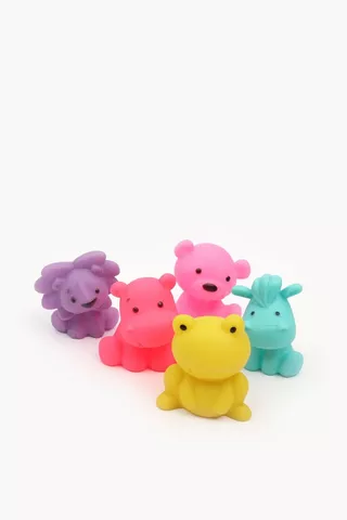 Set Of Squeaky Animal Bath Toys