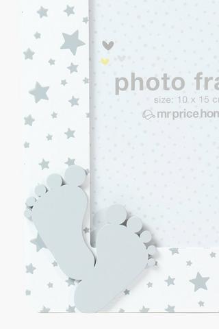 Baby Feet Photo Frame, 10x15cm