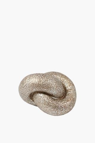 Beaten Metal Knot, 15x13cm