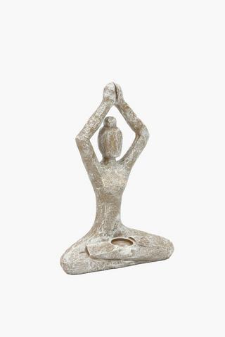 Yoga Candle Holder, 21x36cm