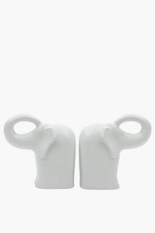 Elephant Bookend Set, 17x16cm