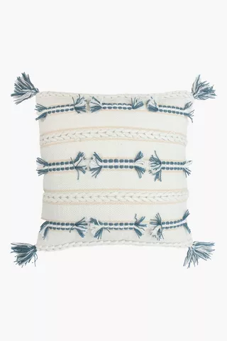 Textured Maren Stripe Scatter Cushion, 50x50cm