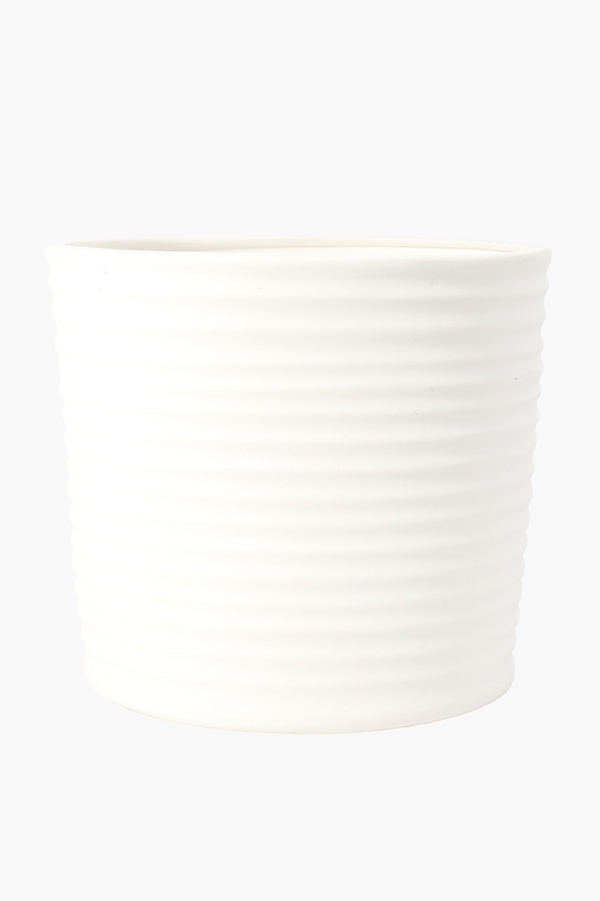 Ceramic Ripple Planter, 32x34cm