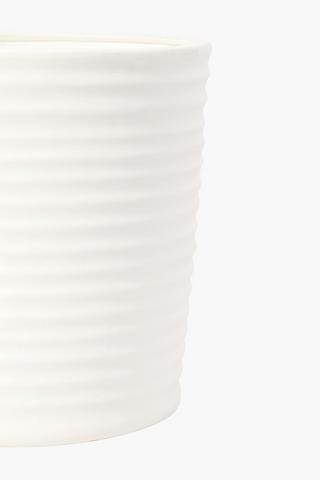 Ceramic Ripple Planter, 32x34cm