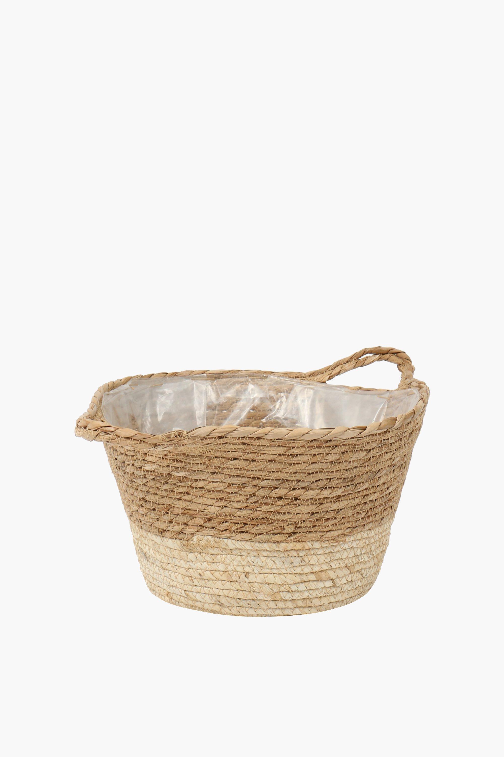 Footed Woven Basket With Dividers, Hobby Lobby