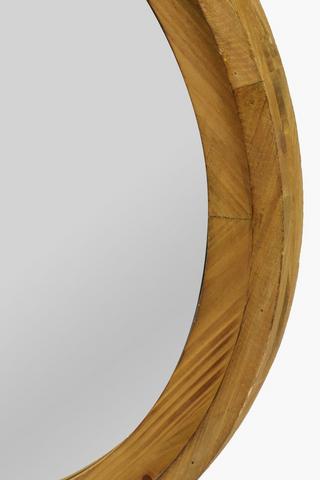 Mangowood Scroll Mirror, 60cm