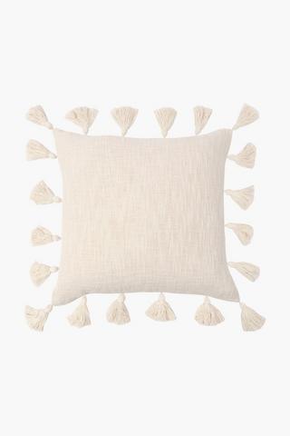 Textured Rustic Slub Scatter Cushion, 50x50cm