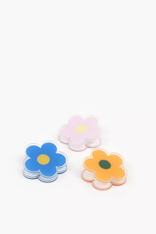 3 Pack Flower Paper Clips
